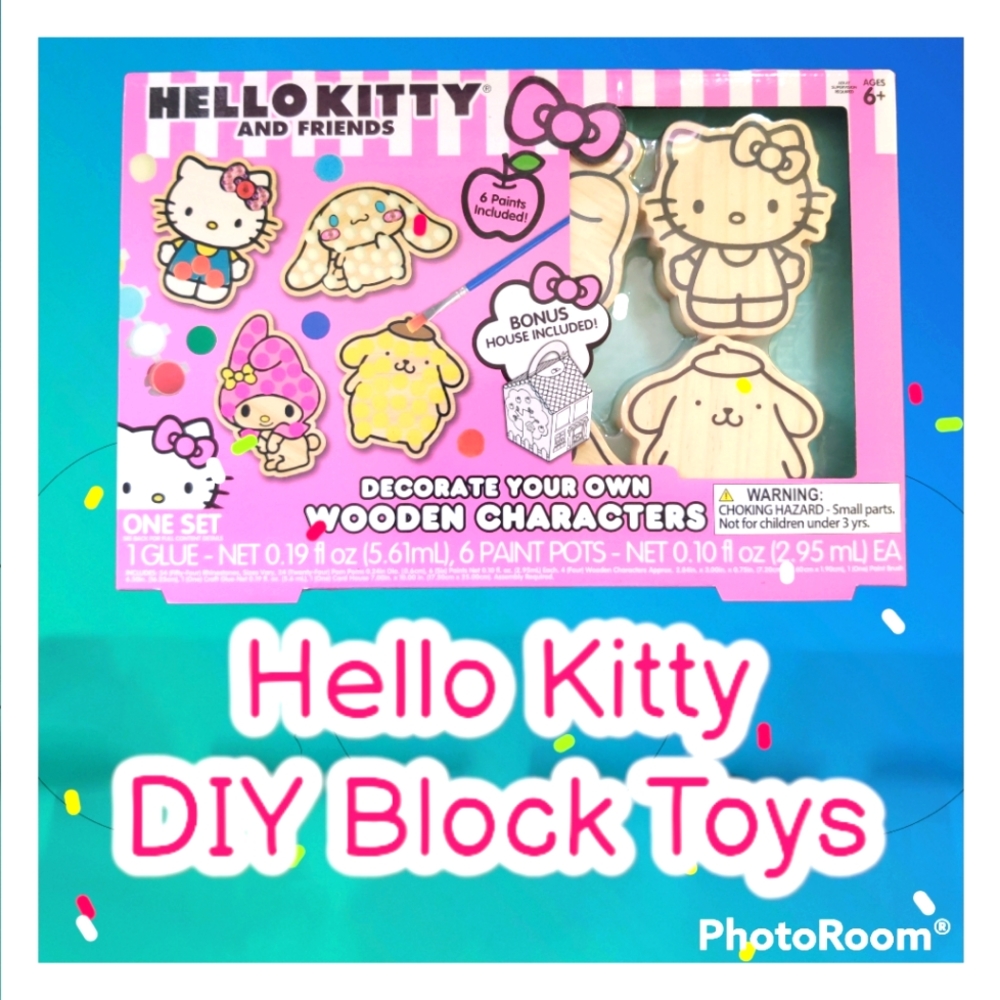 Sanrio Hello Kitty DIY Paint Blocks set